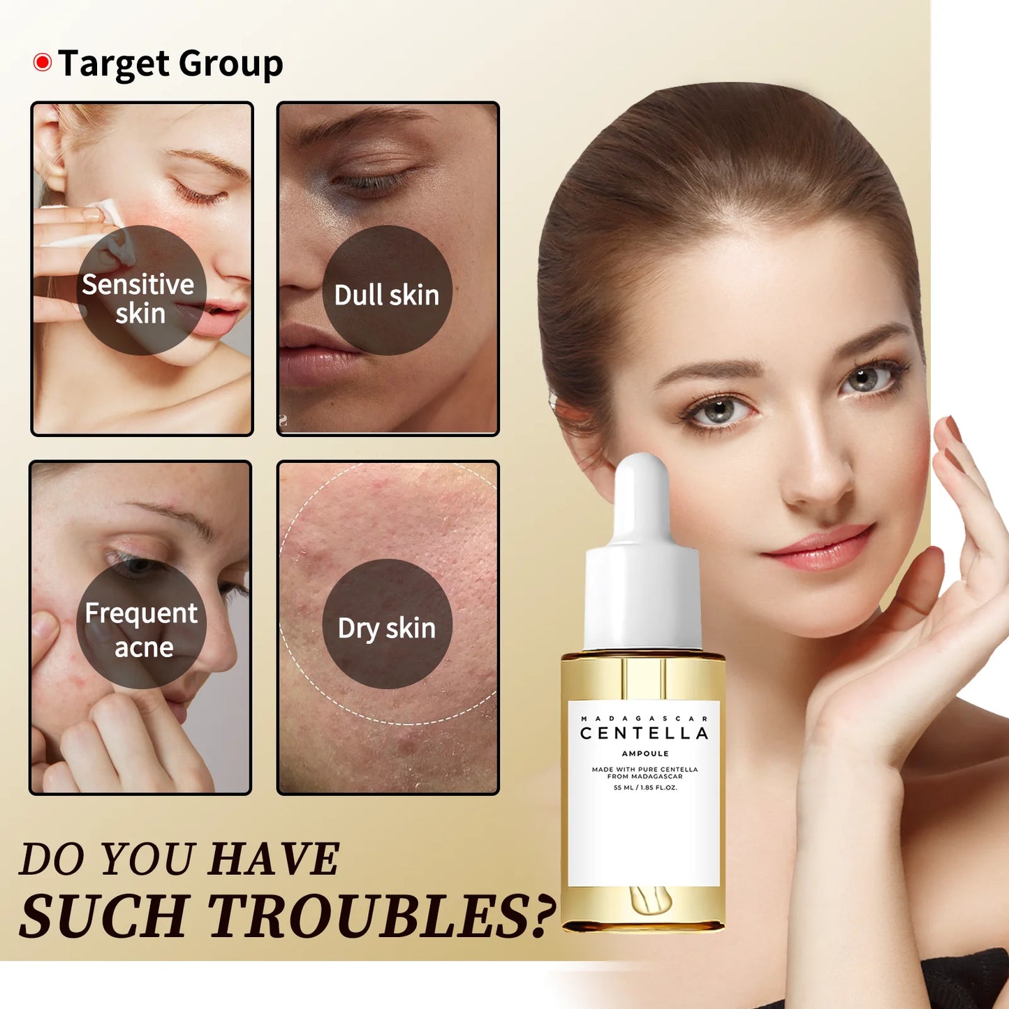 Centella Asiatica Brightening Serum – Calming, Acne Care & Dark Spot Repair