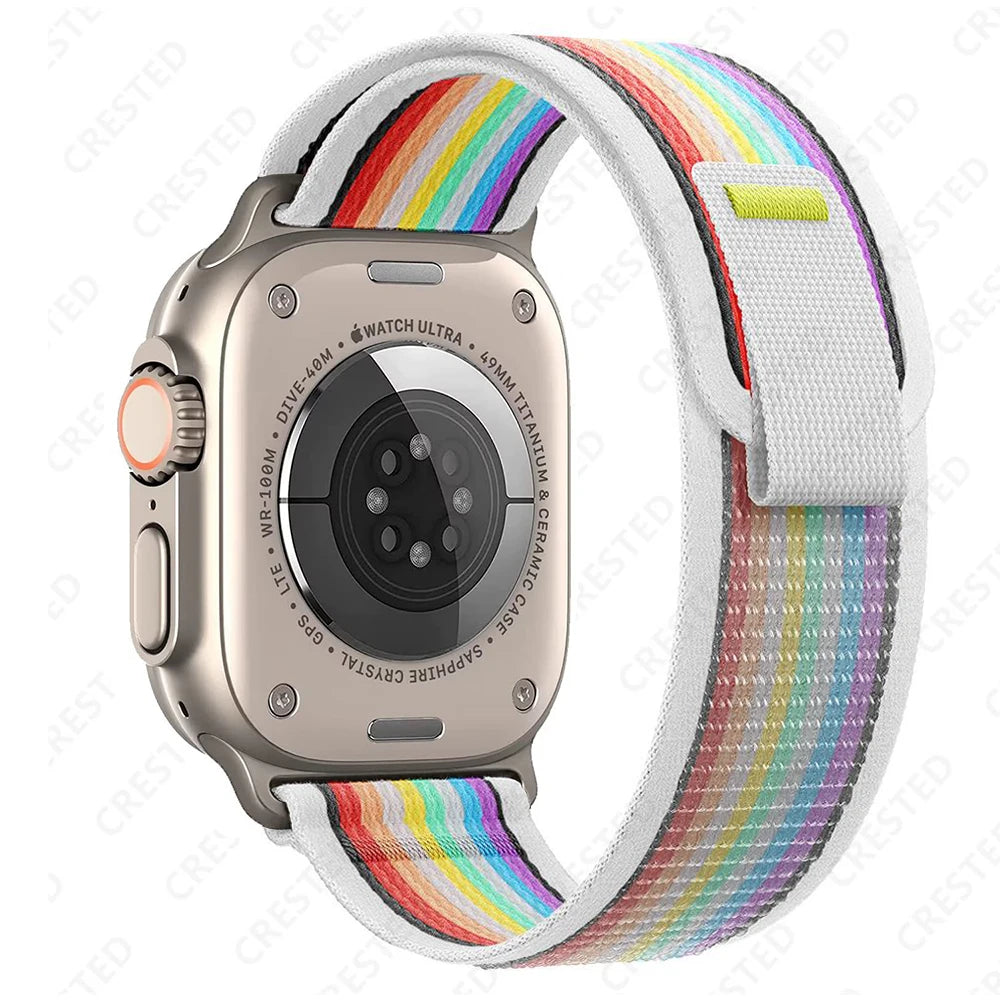Trail Loop Strap for Apple Watch – Adjustable Sport Band (40–49mm, Ultra/Series Compatible)