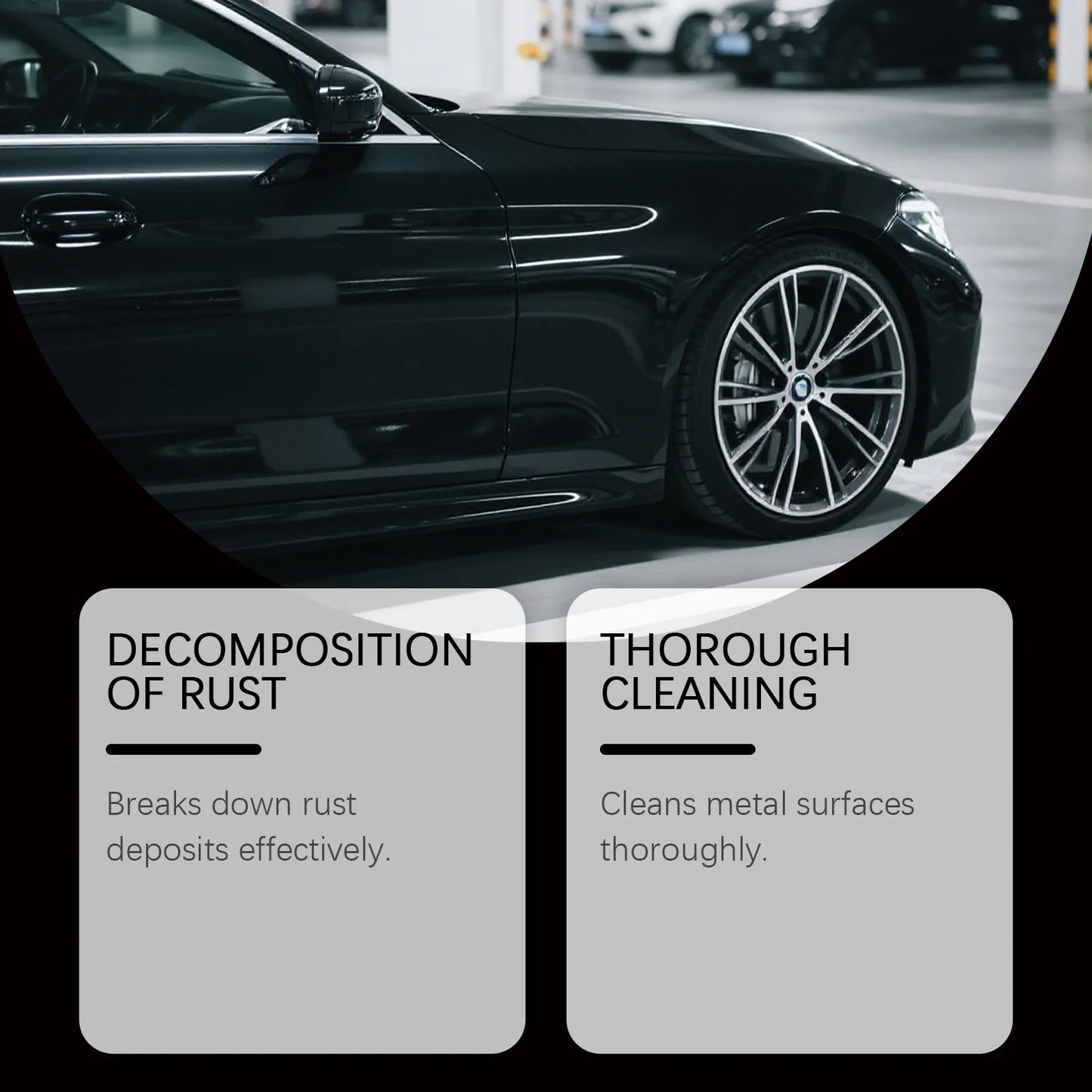 Car Wheel Rim Cleaner – Multi-Purpose Rust & Iron Remover Chrome Care Spray