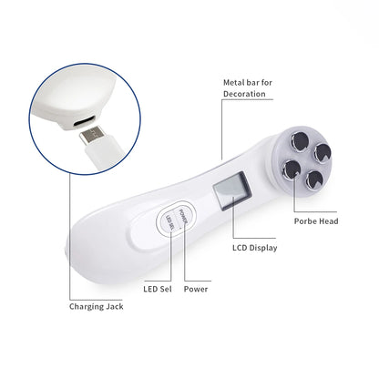 Face Lifting Machine EMS Micro-current Facial Skin Firm Massager LED Photon Rejuvenation Beauty Device