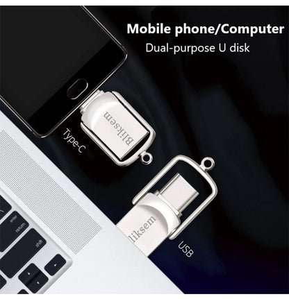 Bliksem 2-in-1 USB Flash Drive – Type-C & USB Storage (32GB/64GB/128GB)