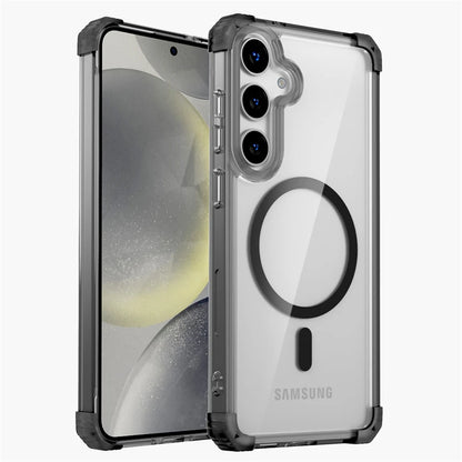 Shockproof Armor Transparent Case For Samsung Galaxy S26 S25 S24 S23 S22 Note 20 Ultra Plus FE S24FE S23FE Magsafe Charge Cover