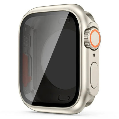 Apple Watch Bumper Case with Screen Protector – Hard PC Front & Rear Cover (40–45mm, Series Compatible)