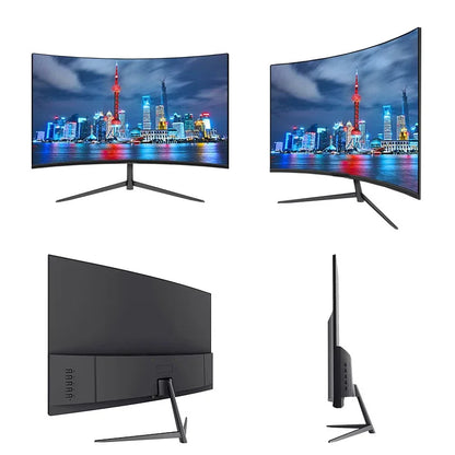24” Curved Gaming Monitor – FHD 1080P 75Hz VA Display (3000R, 2ms, HDMI/VGA, VESA)