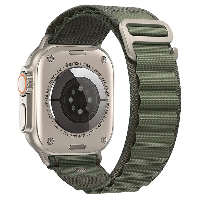 Alpine Loop Strap for Apple Watch – Rugged Adjustable Band (40–49mm, Ultra/Series Compatible)