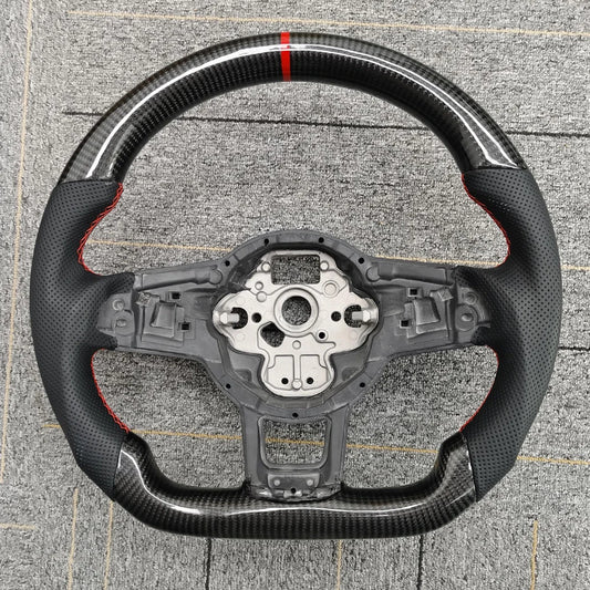 Customized Steering Wheel Genuine Carbon Fiber Modification For Volkswagen Tiguan Golf 7 7.5 GTI GTE 2013-2019 Car Accessories