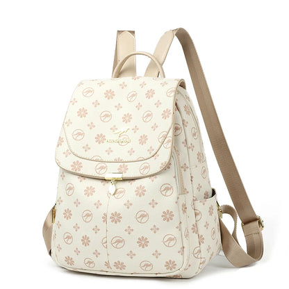 Luxury PU Leather Women’s Designer Backpack with Tassels – Large Capacity School & Travel Bag