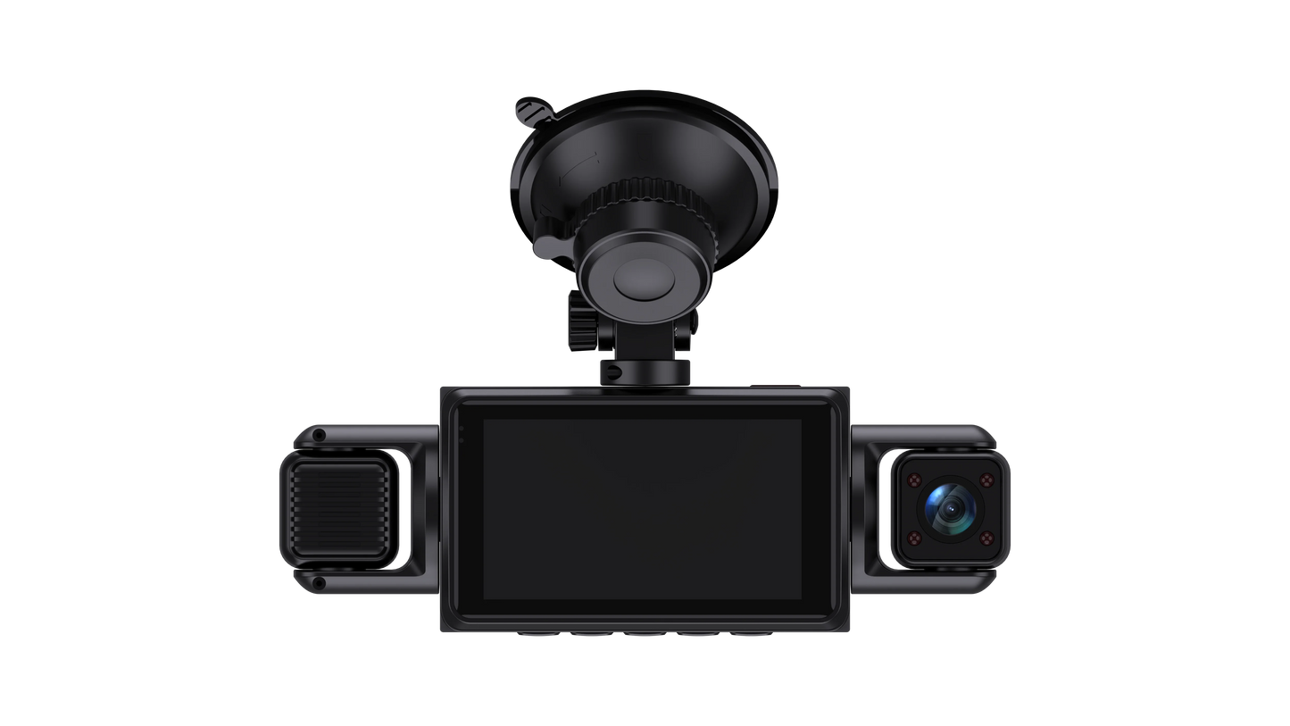 Car Dash Cam 4 Channel Black Box WiFi Driving Camera FHD 1080P Front Left Right Rear Night Vision Loop Recording add Hardwirekit