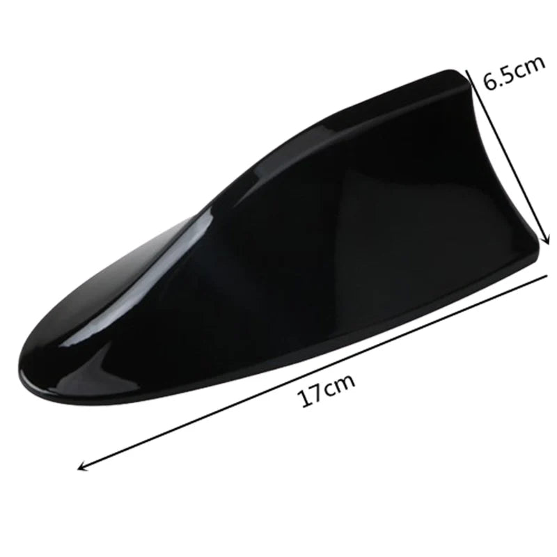 Universal Shark Fin Car Antenna – Carbon Fiber Style AM/FM Signal Amplifier