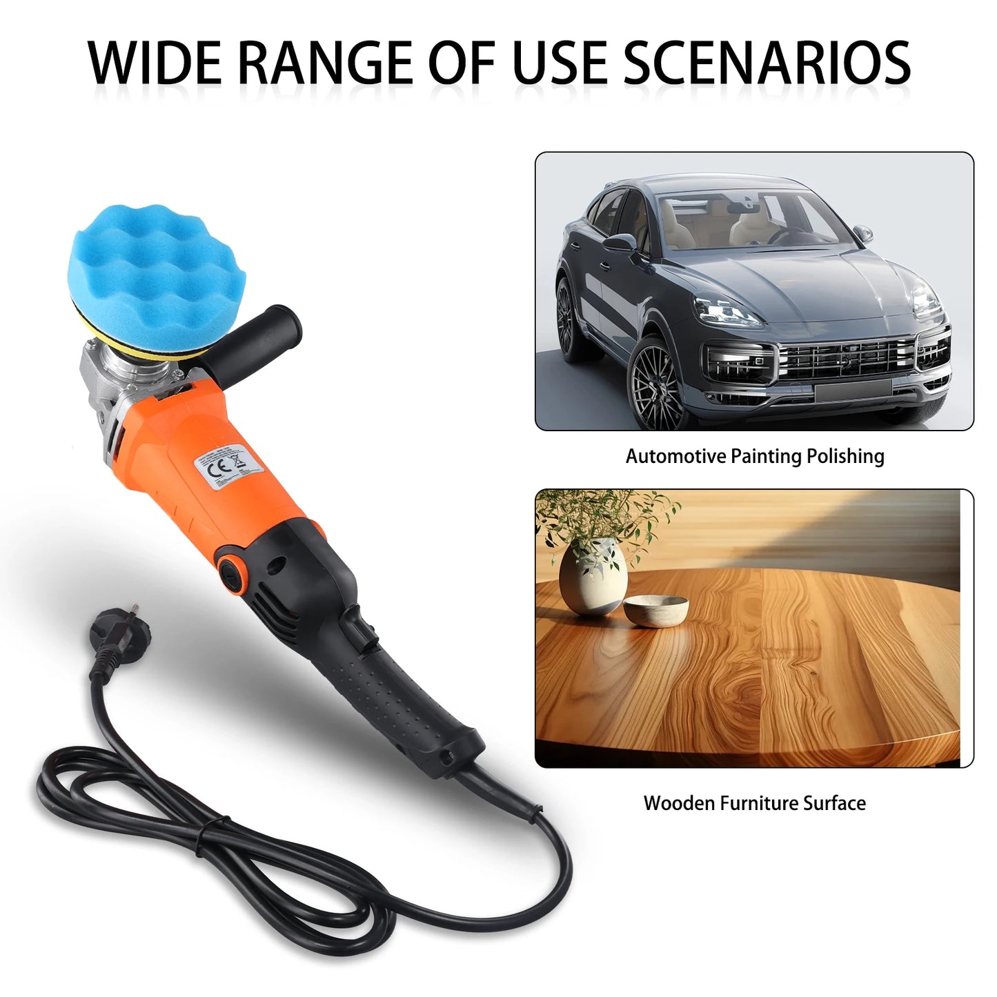 1200W Car Polisher Machine – Professional Paint Buffer Kit