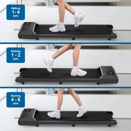 Superun Walking Pad Treadmill, 2.2HP Walking Treadmills for Home, 2 in 1 Portable Under Desk Treadmill