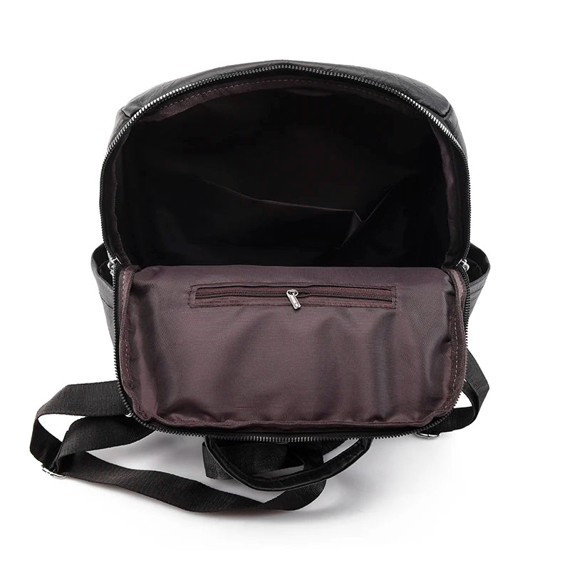 Genuine Leather Women Classic Backpack 2024 Sheepskin Backpack Luxury Travel Backpack Fashion School Bag Girls Mochilas Feminina