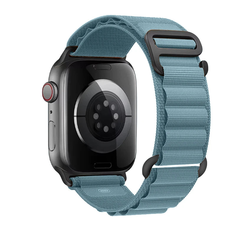 Nylon Alpine Strap for Apple Watch – Adjustable Sport Band (40–49mm, Ultra & Series Compatible)