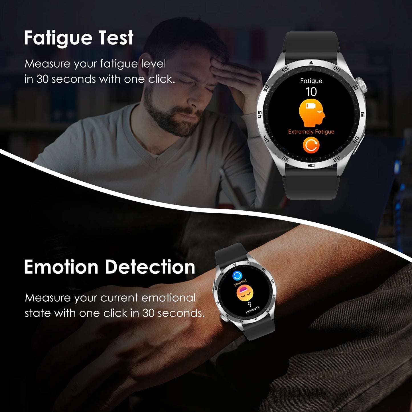 Marsyu Health Smartwatch – ECG+PPG, Bluetooth Call, Multi Health Monitor