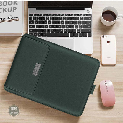 for Samsung Galaxy Book 4 5 Pro 360 Laptop Bag Flip Sleeve Stand Cable Belt Charger Mouse Pouch PU Antiwater Notebook Carry Case