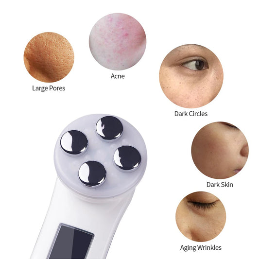 Face Lifting Machine EMS Micro-current Facial Skin Firm Massager LED Photon Rejuvenation Beauty Device