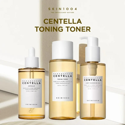 SKIN1004 Centella Skincare Set (3pcs) – Toner, Cleansing Oil & Serum for Sensitive Skin