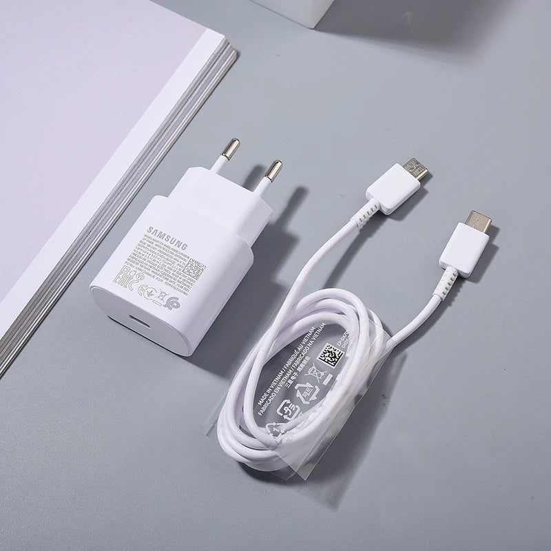 Samsung EP-TA800 Charger Super Fast Wall Charging Adapter 100CM PD Type C Cable for Galaxy Note 10 20 Pro S22 S21 Ultra S10+ A55