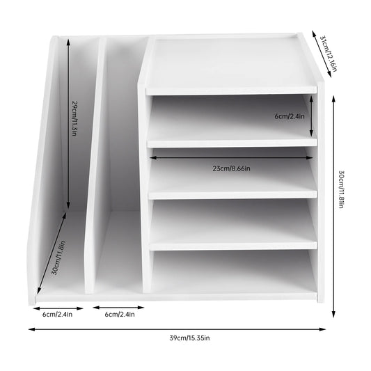 Organizues dosjesh 4 + 2 (horizontal + vertikal), klasifikues postash, organizues dosjesh PVC