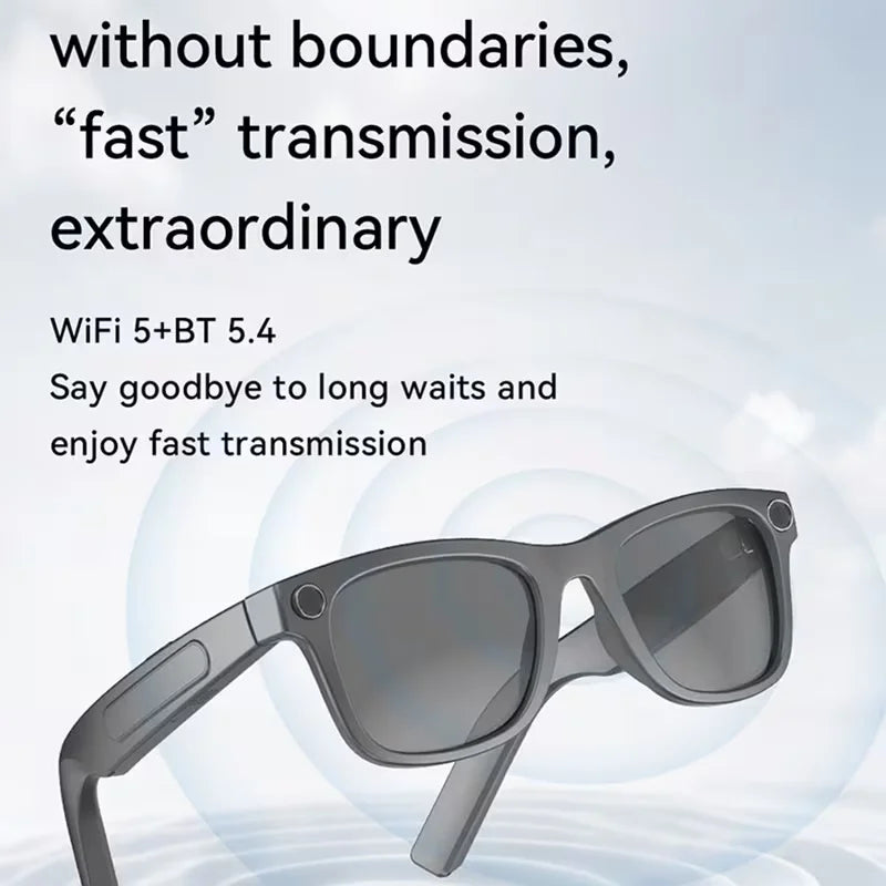 AI Smart Glasses 8MP – HD Camera, Video Recording & Voice Assistant