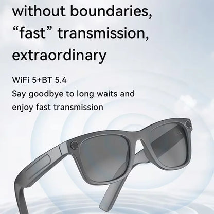 AI Smart Glasses 8MP – HD Camera, Video Recording & Voice Assistant