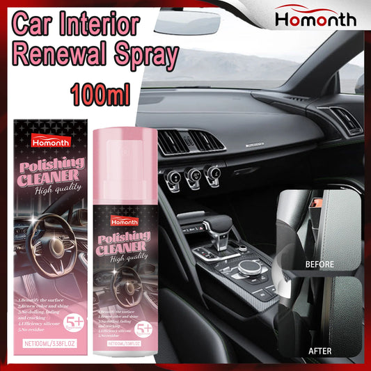100ml Car Interior Polish & Shine Cleaner Spray