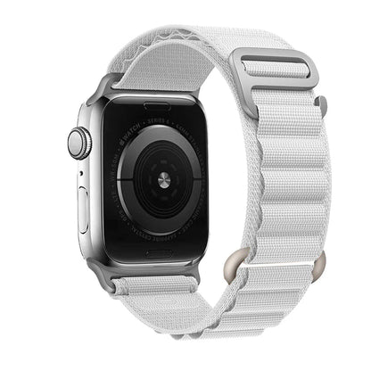 Nylon Alpine Strap for Apple Watch – Adjustable Sport Band (40–49mm, Ultra & Series Compatible)
