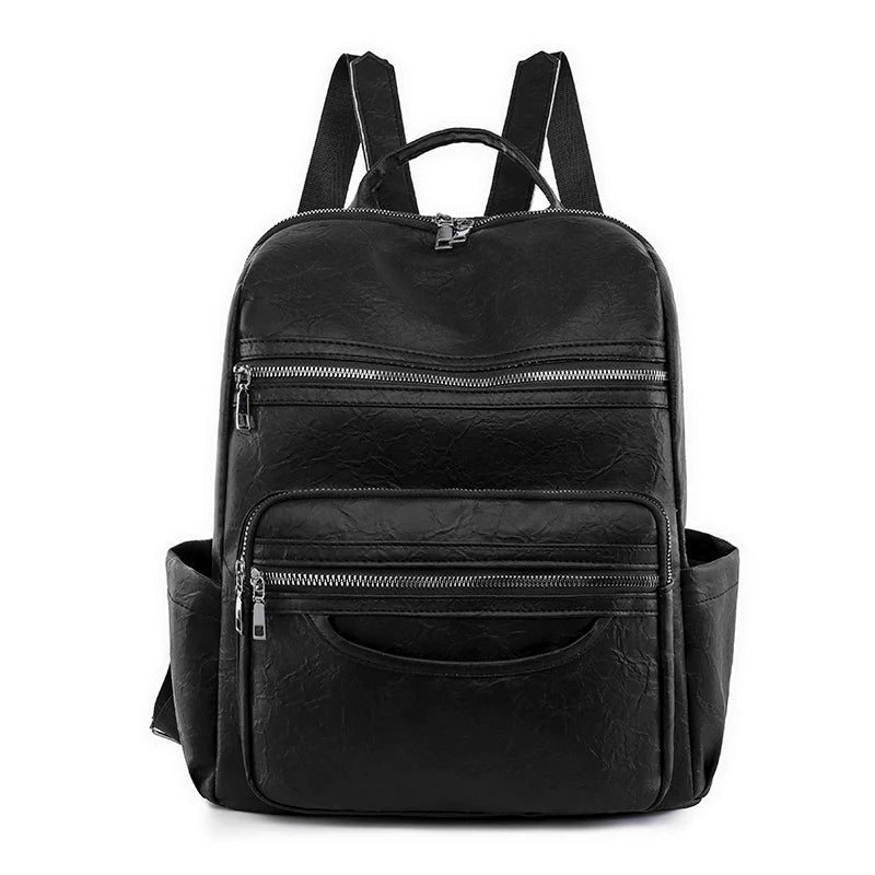 Genuine Leather Women Classic Backpack 2024 Sheepskin Backpack Luxury Travel Backpack Fashion School Bag Girls Mochilas Feminina