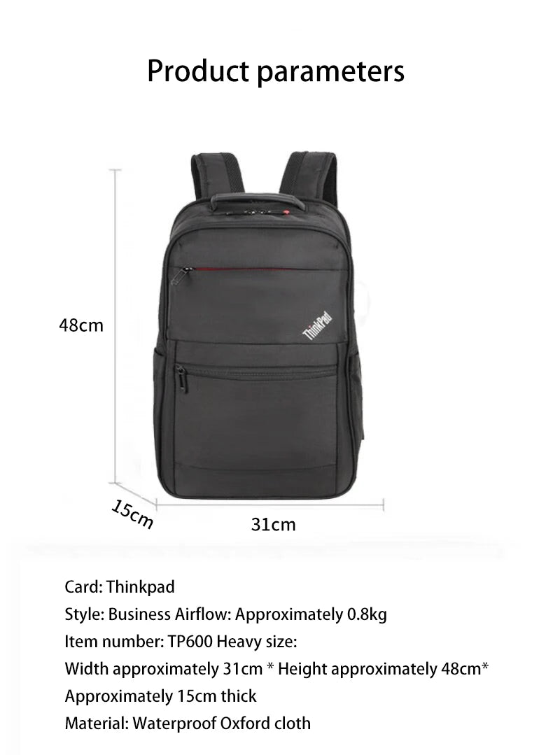 Laptop Bag Lenovo ThinkPad Tp600 Backpack Simple Business 15.6inch Backpack