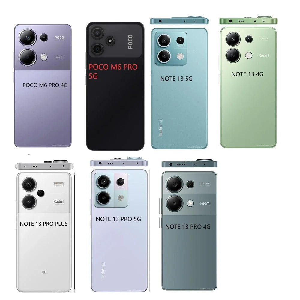 Phone Case For Xiaomi Redmi Note 13 12 11 10 9 8 13 Pro Plus 10S 11S 12S 9S Matte Soft Silicone Cover Funda Redmi Note 13 Pro 5G
