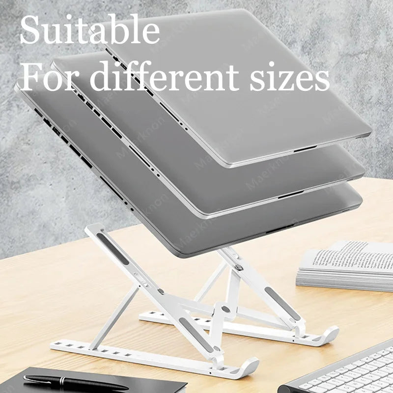 Adjustable Laptop Stand – Foldable Portable Holder for Notebook, MacBook & Tablets