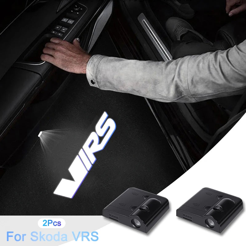 Wireless Skoda LED Door Logo Projector Lights – 2PCS