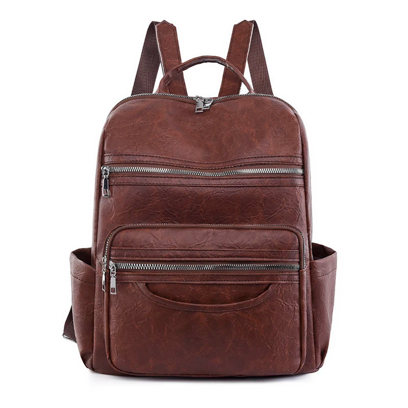 Genuine Leather Women Classic Backpack 2024 Sheepskin Backpack Luxury Travel Backpack Fashion School Bag Girls Mochilas Feminina