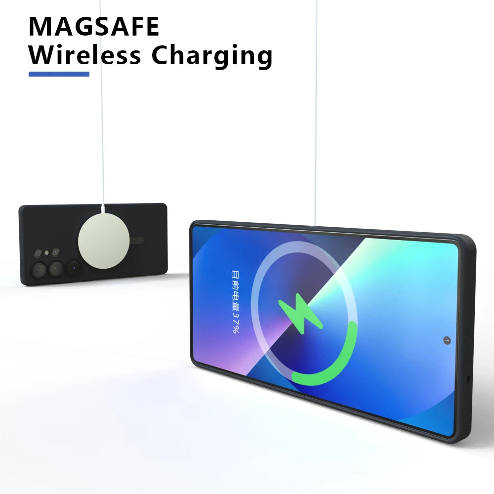 Soft Silicone MagSafe-Compatible Case for Samsung Galaxy