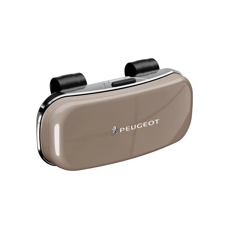 Car Sun Visor Sunglasses Case Glasses Holder Car Accessories Glasses Box For Peugeot 206 307 308 207 3008 208 407 508 2008 5008