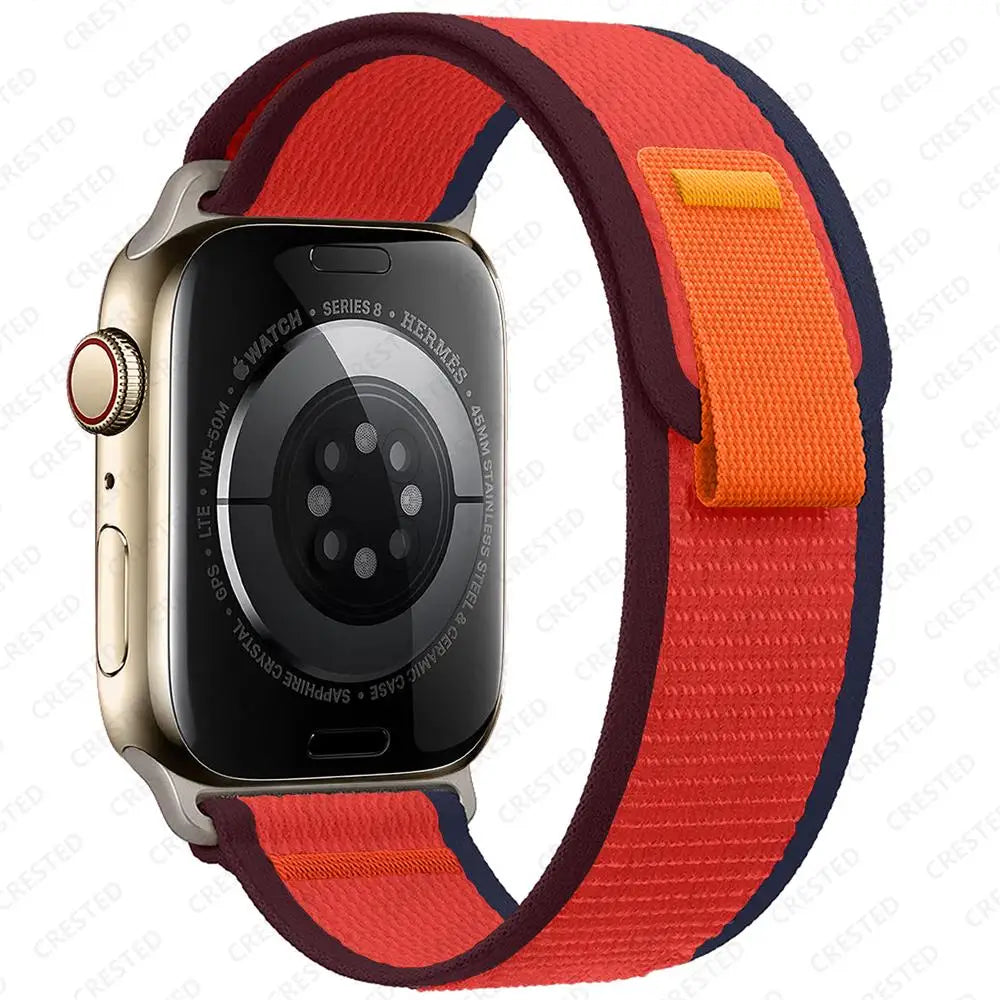 Trail Loop Strap for Apple Watch – Adjustable Sport Band (40–49mm, Ultra/Series Compatible)