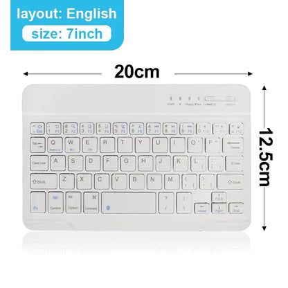 Mini Bluetooth Wireless Keyboard – Rechargeable for Laptop, Tablet & Phone (iOS/Android/Windows)