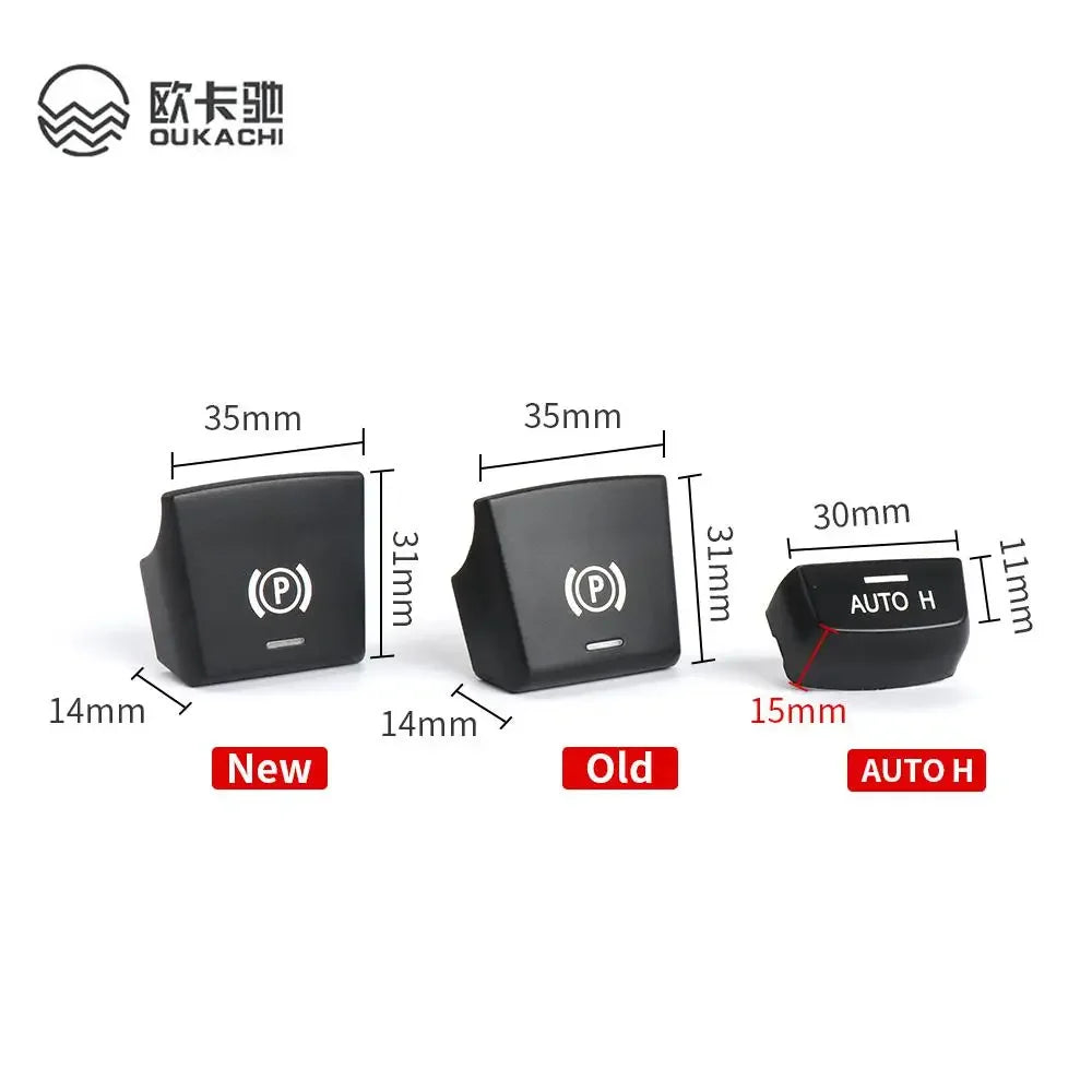 Electronic Parking Brake Switch Cover – Auto P Button Trim for BMW 5, 7, X3, X4, X5 & X6 Series