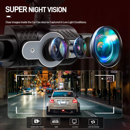 1080P 4-Camera Dash Cam – Full Protection Recording System