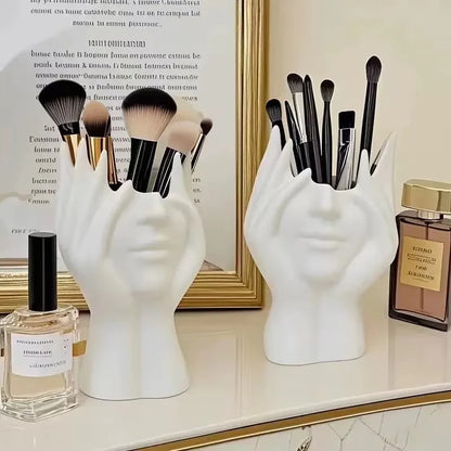 Creative Human Body Pen Holder – Multifunctional Desk & Makeup Organizer