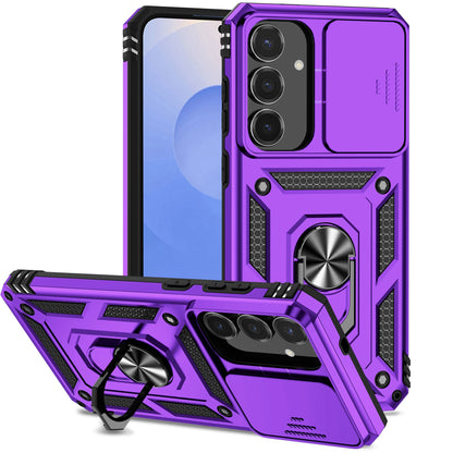 Armor Case For Samsung Galaxy S25 FE S25Edge A17 A07 A56 A26 A36 A16 A06 S25FE Coque Ring Holder Shockproof Lens Protect Cover