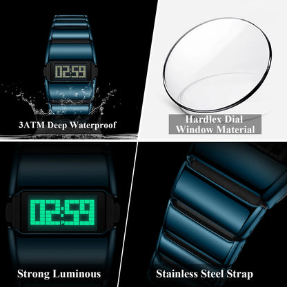 POEDAGAR LED Waterproof Men’s Watch