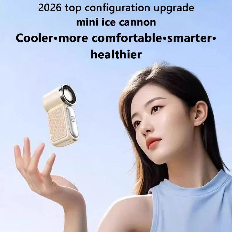 Xiaomi Portable Handheld Mini Fan 5 Speed Adjust Type c Rechargeable Fan Digital Display Desktop Fan Outdoor