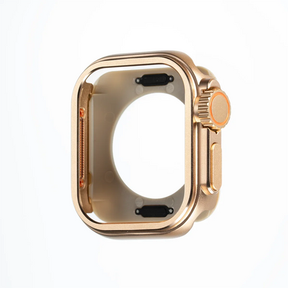 Metal+Plastic Case for Apple Watch 11 10 46mm Change To Ultra 2 Cover Aluminum Alloy Bumper Protective Frame for IWatch S10 46mm