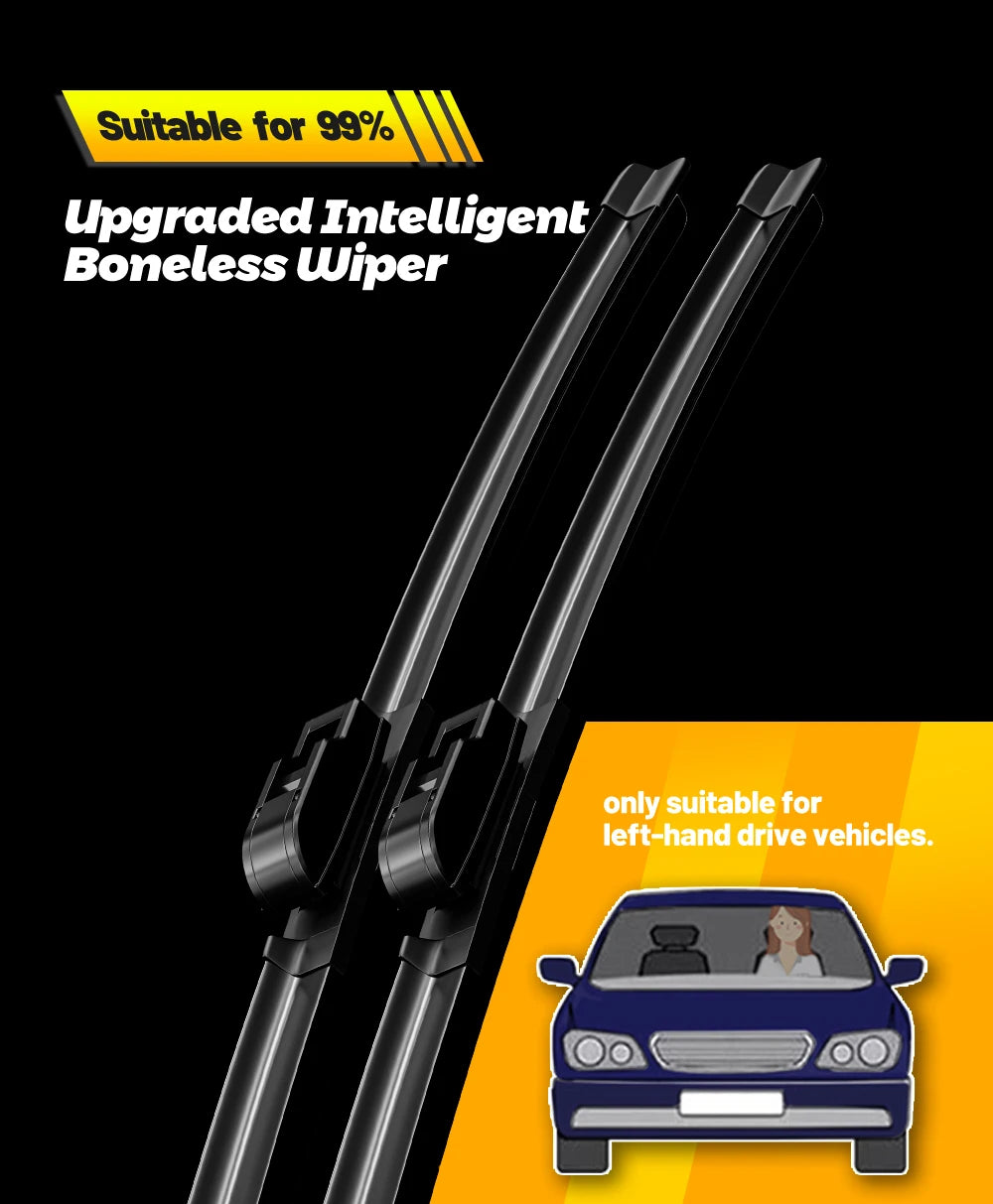 Universal Car Windshield Wiper Blades – Smooth & Silent