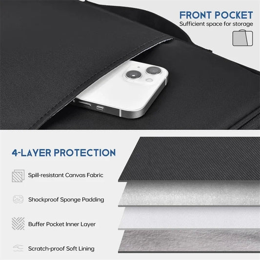 Laptop Sleeve Case with Handle – Protective Bag for MacBook Air/Pro 13–16” (M2–M4 Compatible)