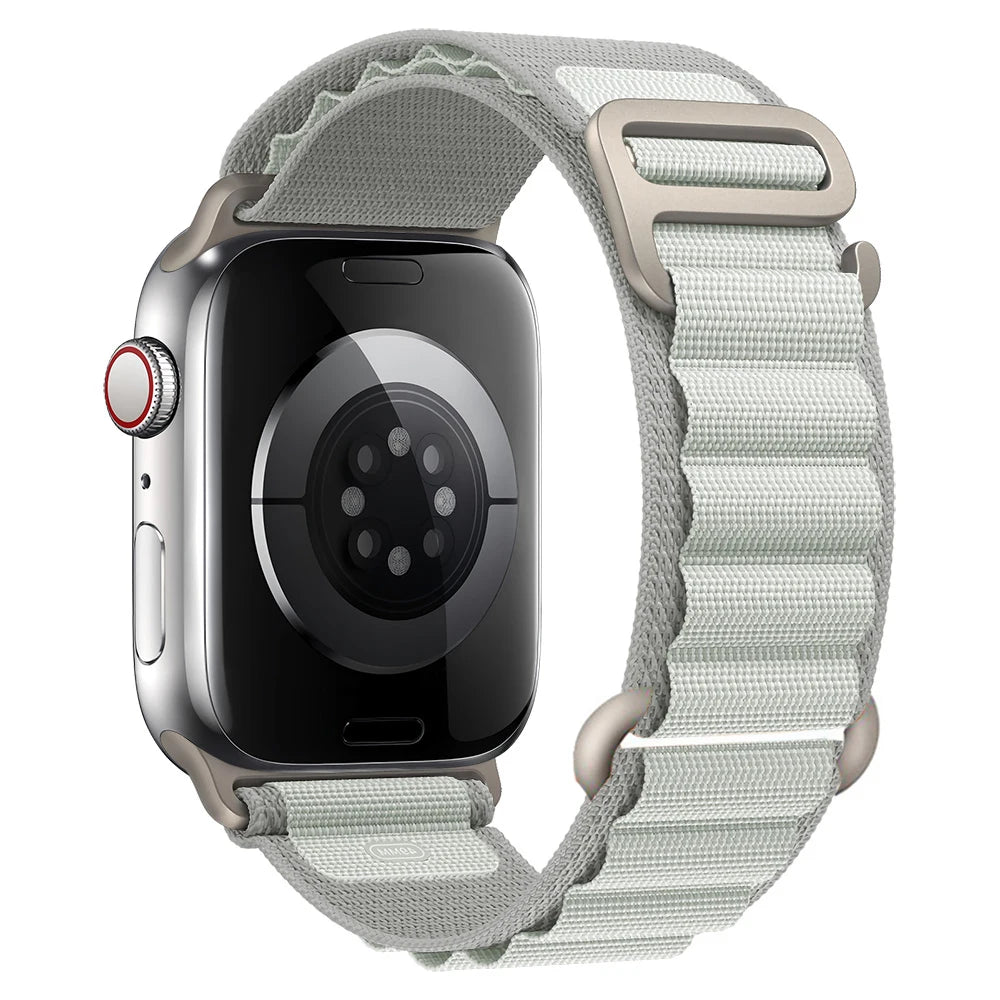 Nylon Alpine Strap for Apple Watch – Adjustable Sport Band (40–49mm, Ultra & Series Compatible)