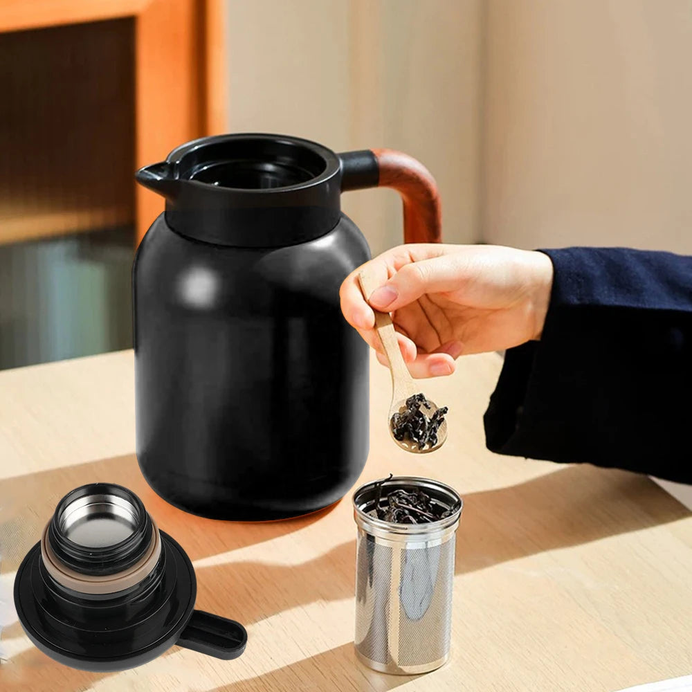 1pc 1500ml Thermos Pot with Intelligent Temperature Display Can Be Drunk on The Way To Work, in The Office or On The Road.