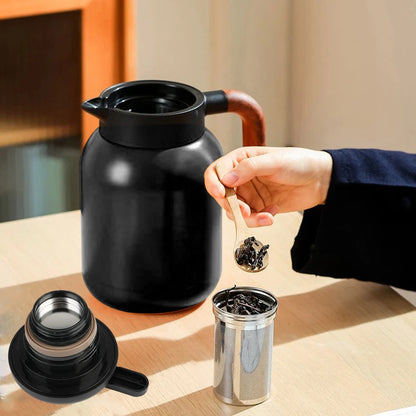 1pc 1500ml Thermos Pot with Intelligent Temperature Display Can Be Drunk on The Way To Work, in The Office or On The Road.