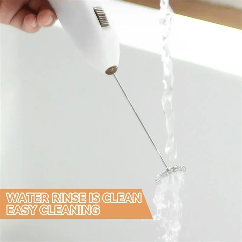 Mini Electric Milk Frother – Wireless Handheld Coffee Whisk & Egg Beater